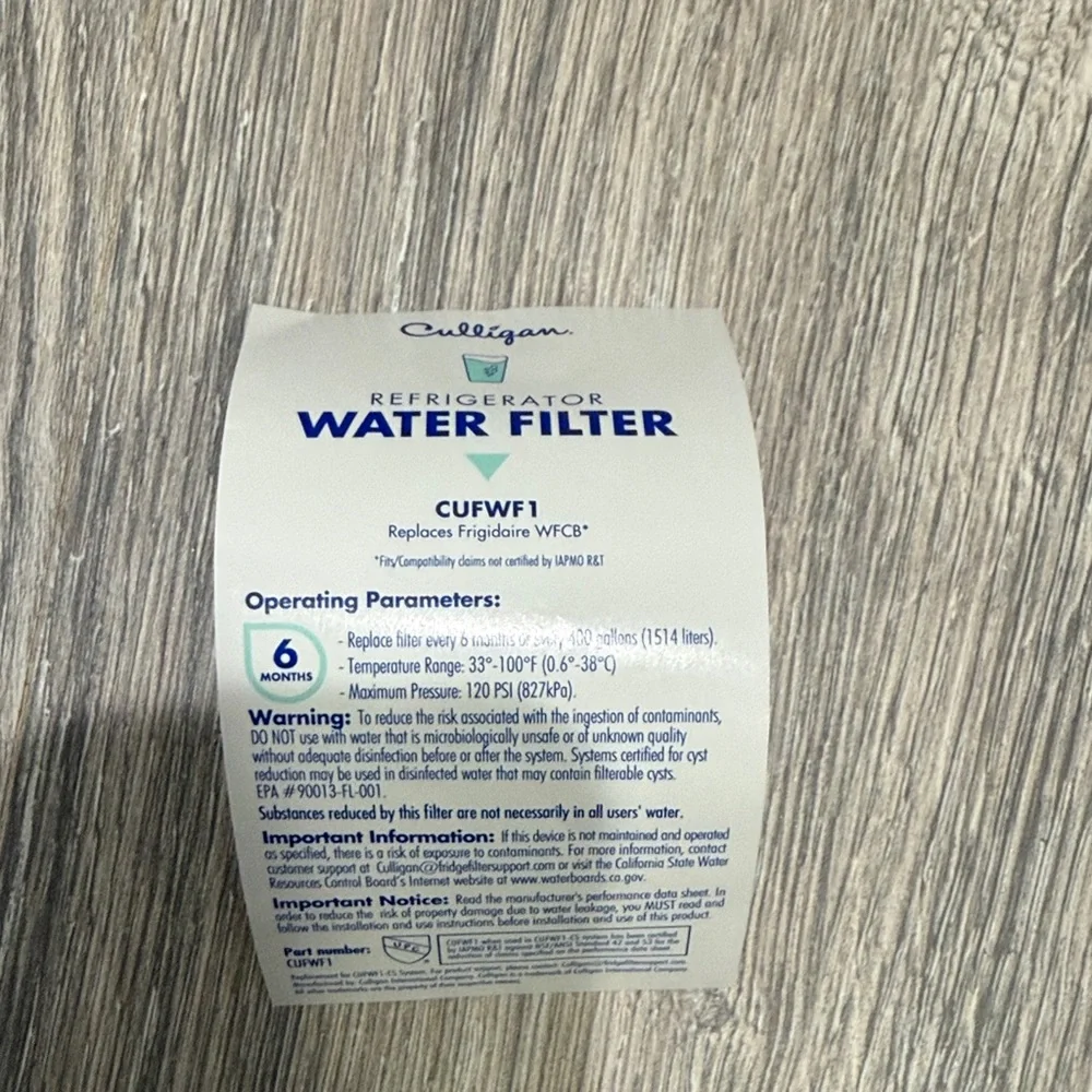 Culligan Refrigerator Water Filter